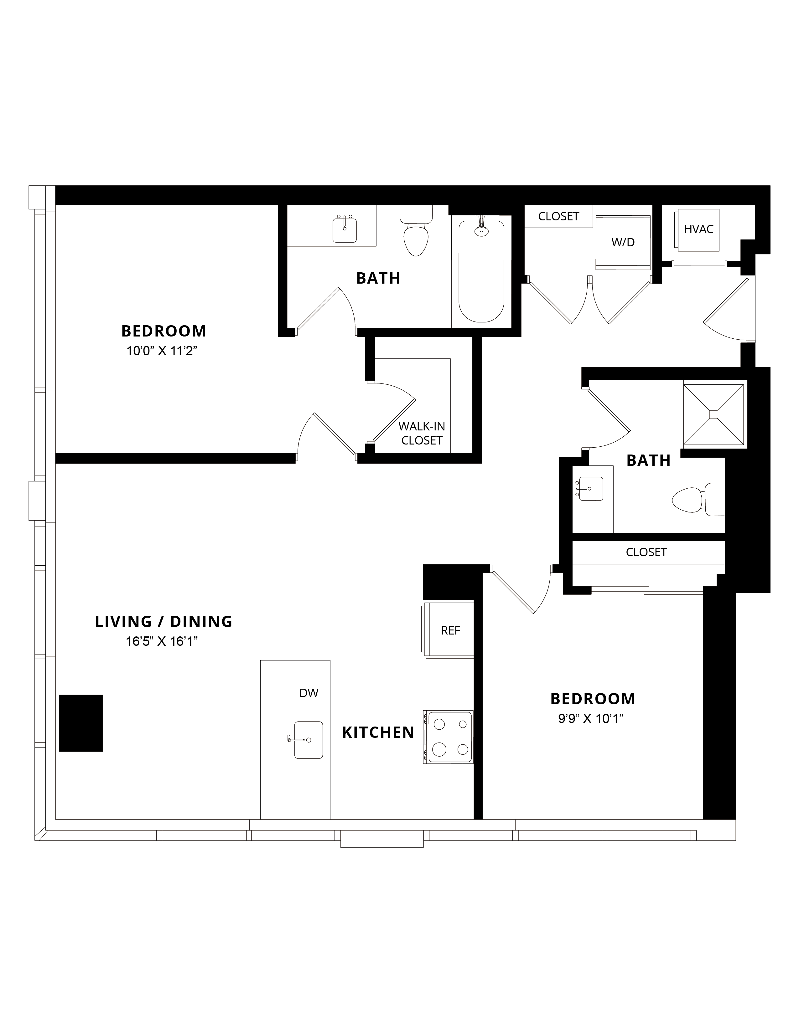 Floor Plan Image of Apartment Apt 1408